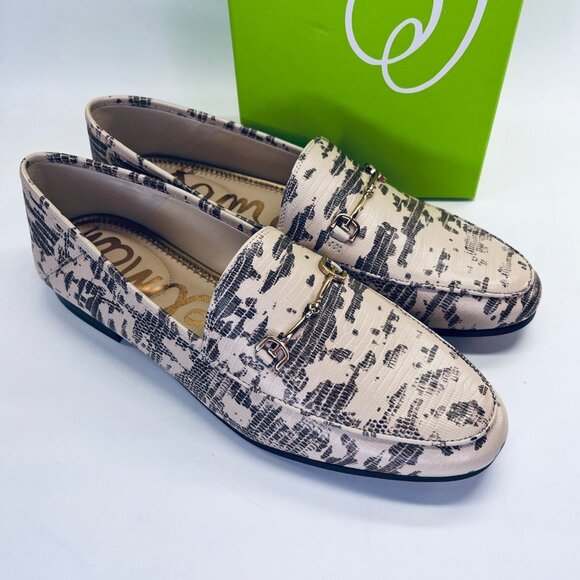 Sam Edelman Loraine Snake‑Print Loafer Size 10M Leather Driving Slip-On - Picture 3 of 16
